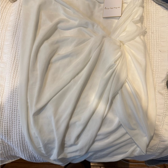 NWT- REVOLVE- Love Wave White Swim Sarong cover up- - Picture 3 of 3